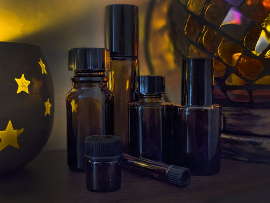 New Amber Glass Bottles